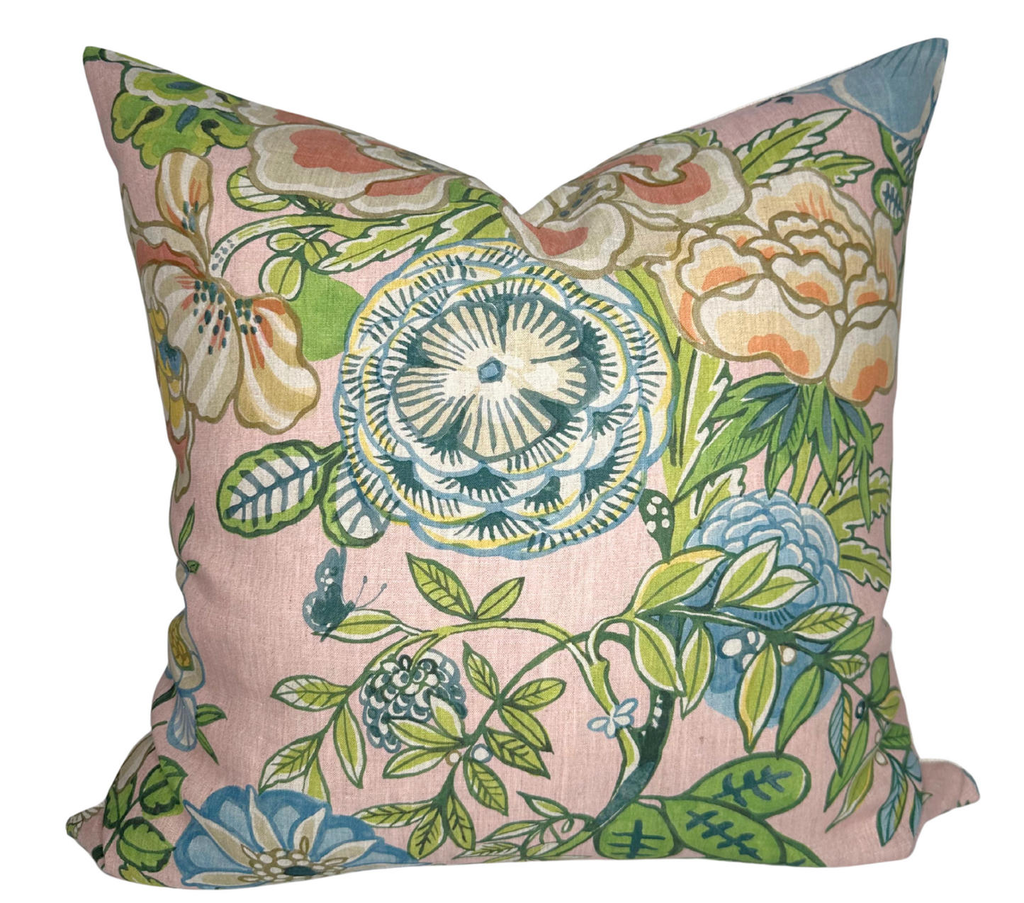 Peony Garden Floral Pillow Cover in Blush, Thibaut Pillows