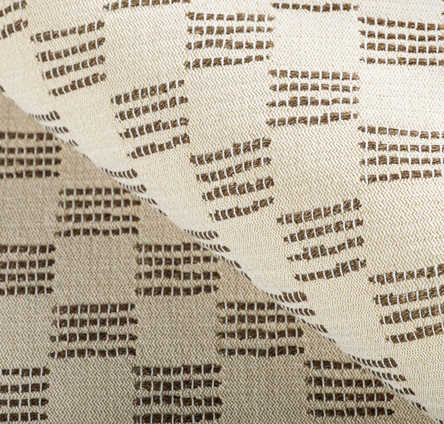 Stroll Pillow Cover in Ivory Brown, Kelly Wearstler Textiles