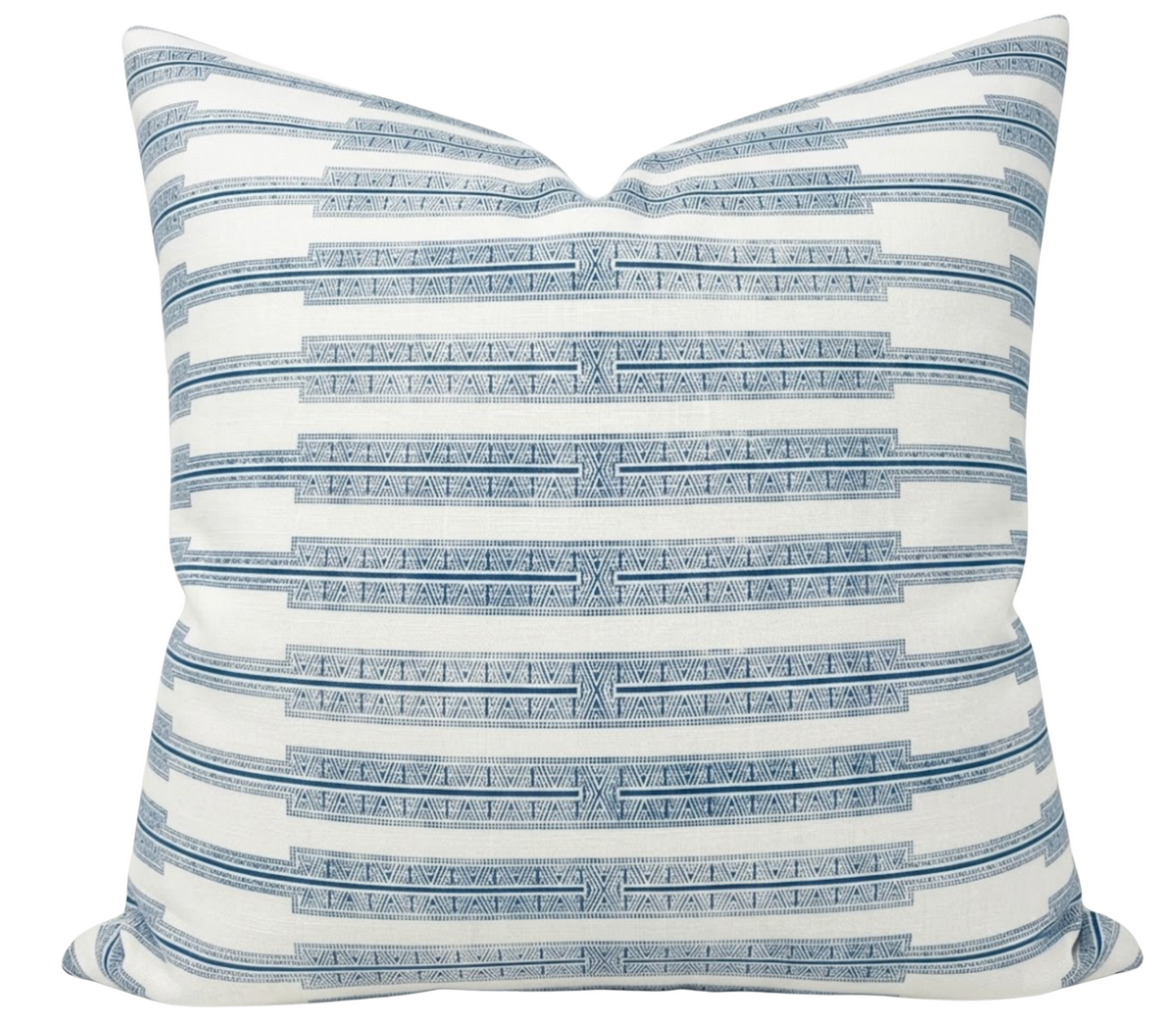Indro Pillow Cover in Lake on Oyster, Susan Connor Textiles