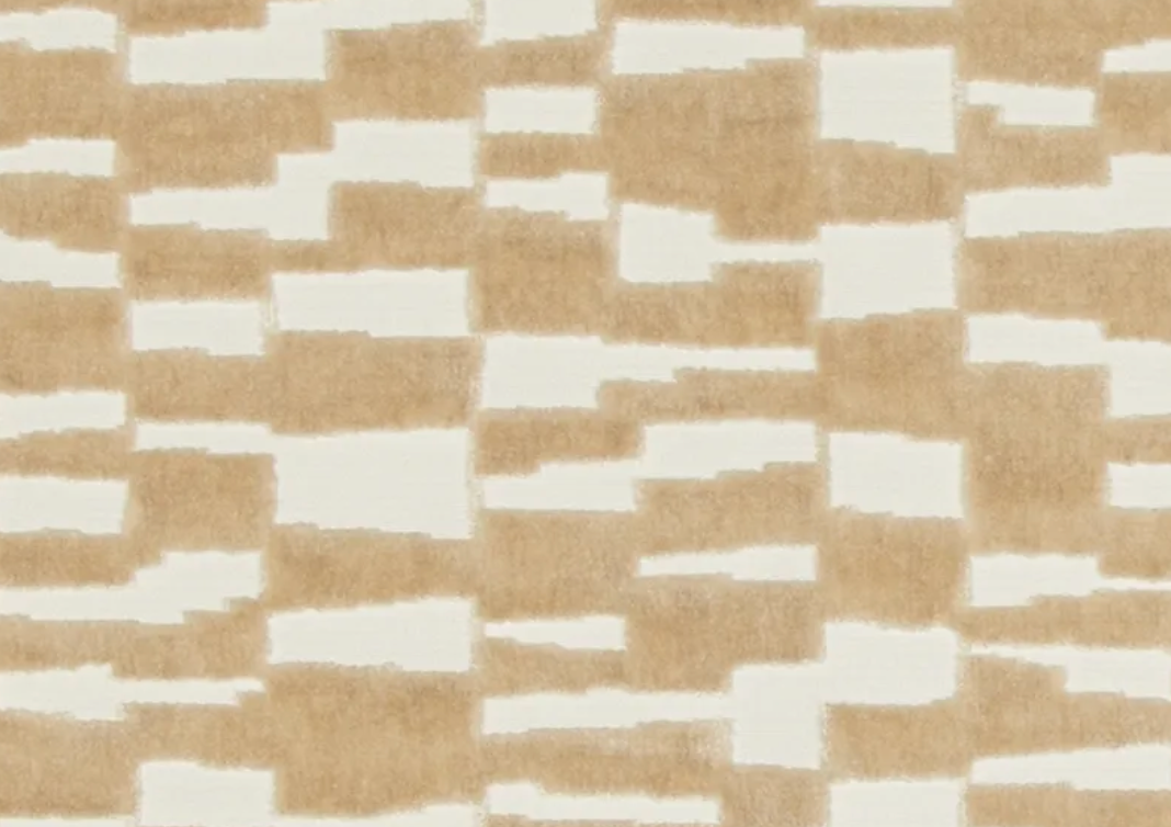 Mod Velvet Pillow Cover in Tan Brown