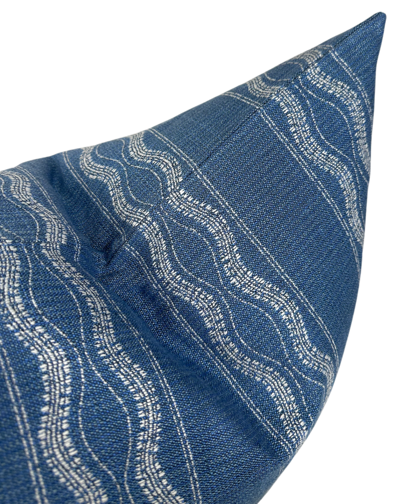 Zanzibar Outdoor Pillow Cover in Lapis Blue, Indoor/Outdoor Pillows, Peter Dunham Textiles
