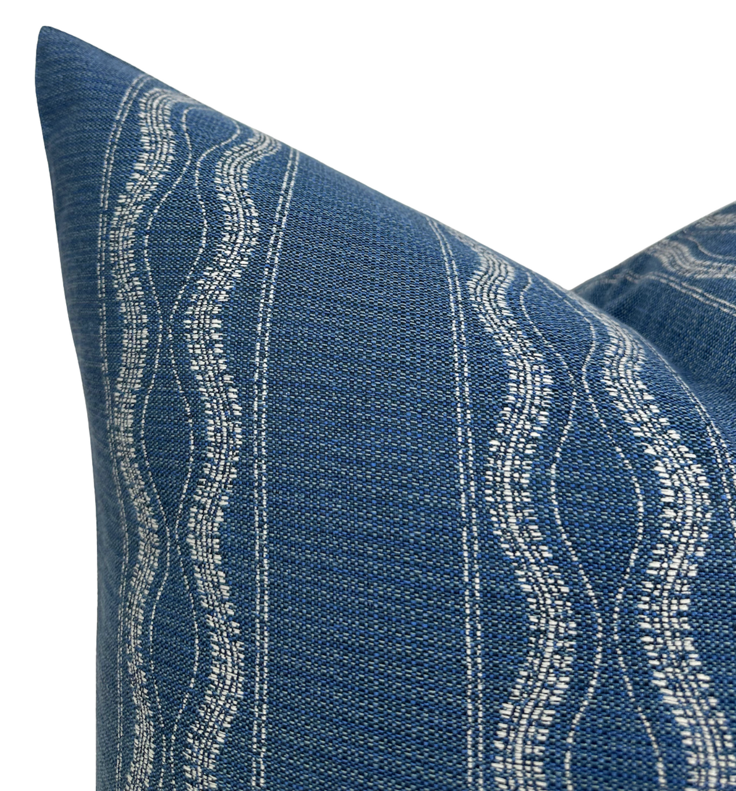 Zanzibar Outdoor Pillow Cover in Lapis Blue, Indoor/Outdoor Pillows, Peter Dunham Textiles