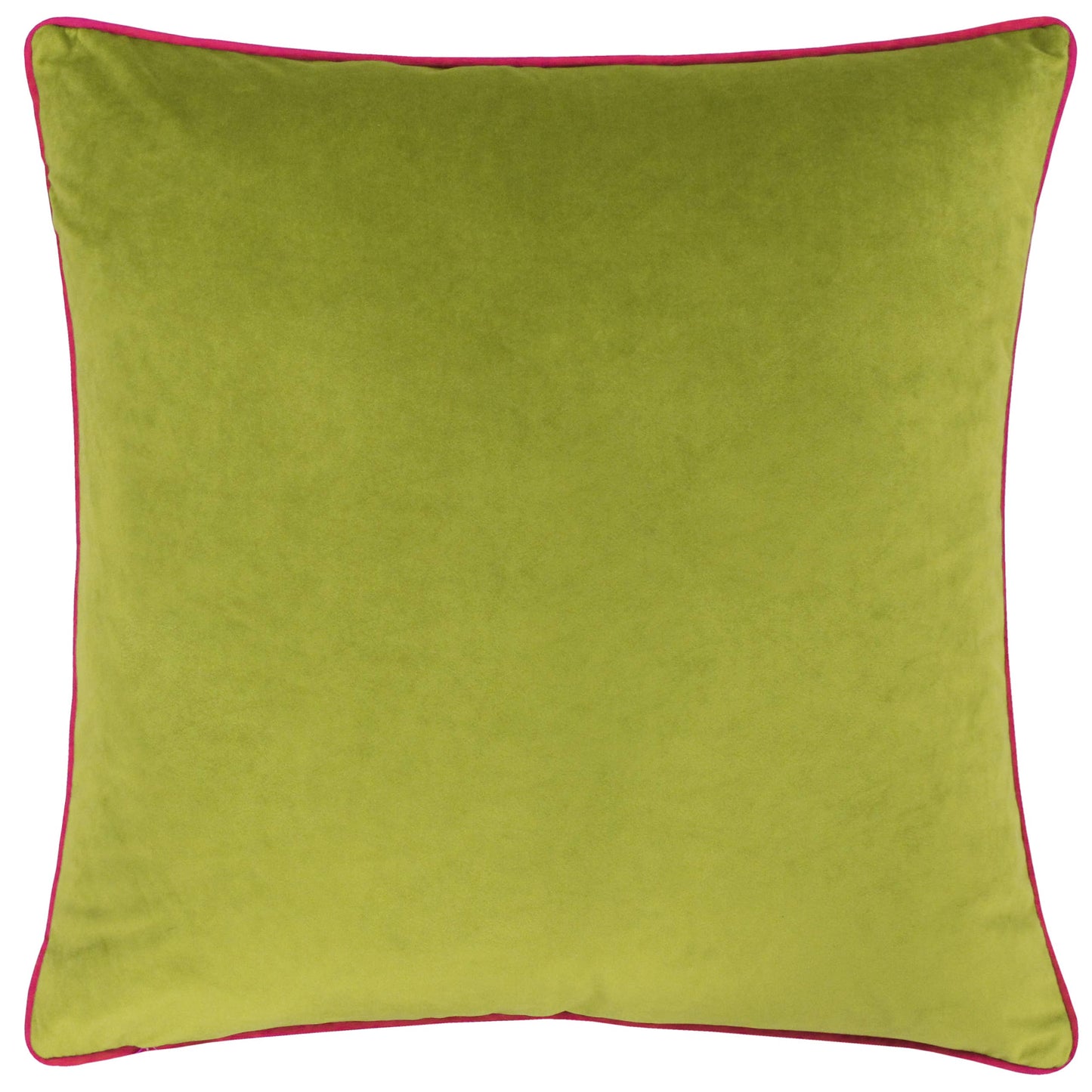 AvaMalis Meridian Velvet Cushion Lime/Hot Pink decorative throw pillow