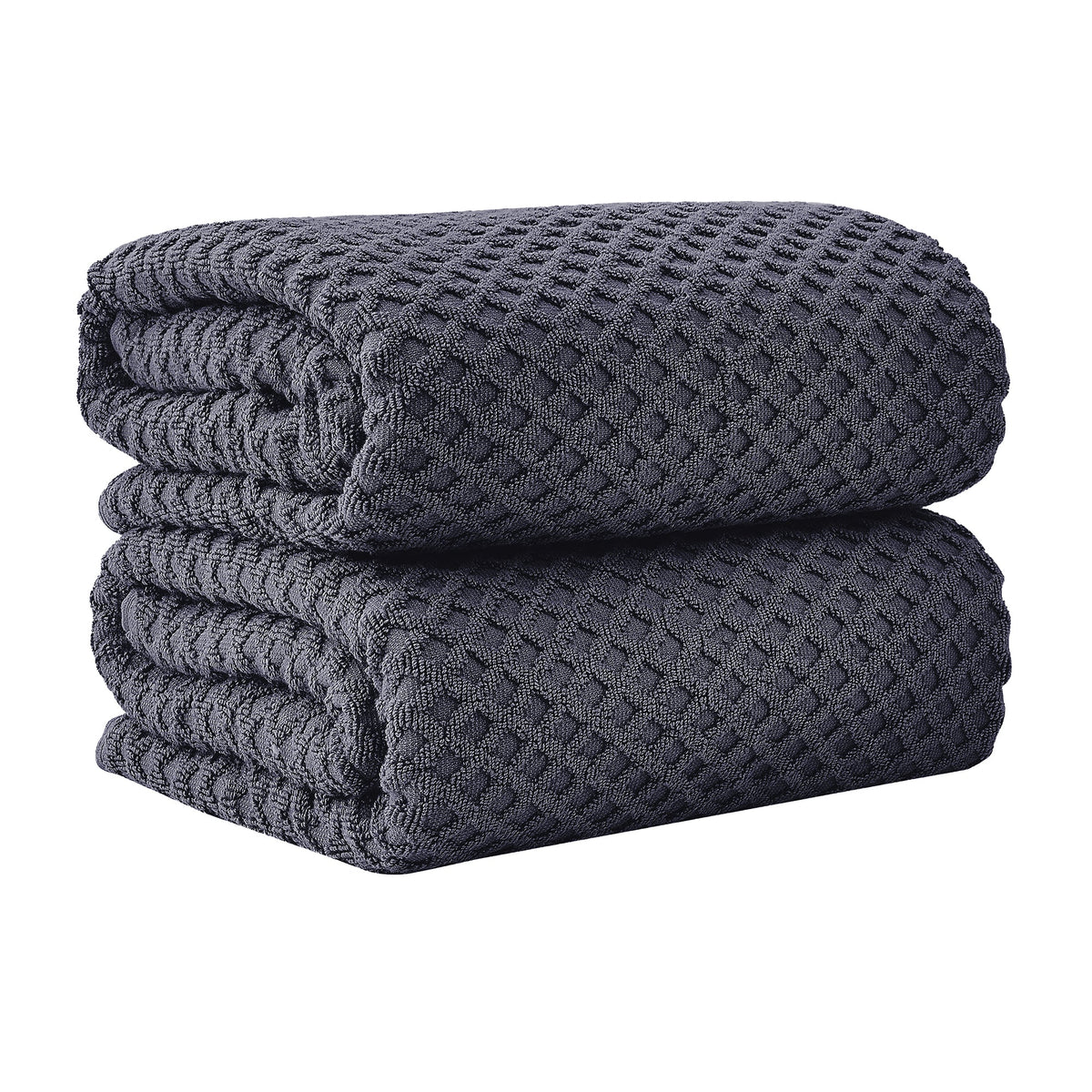 Cotton Diamond Waffle Weave Bath Towel Set - Grayson Collection