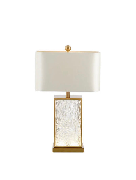 Lux glass metal table lamp