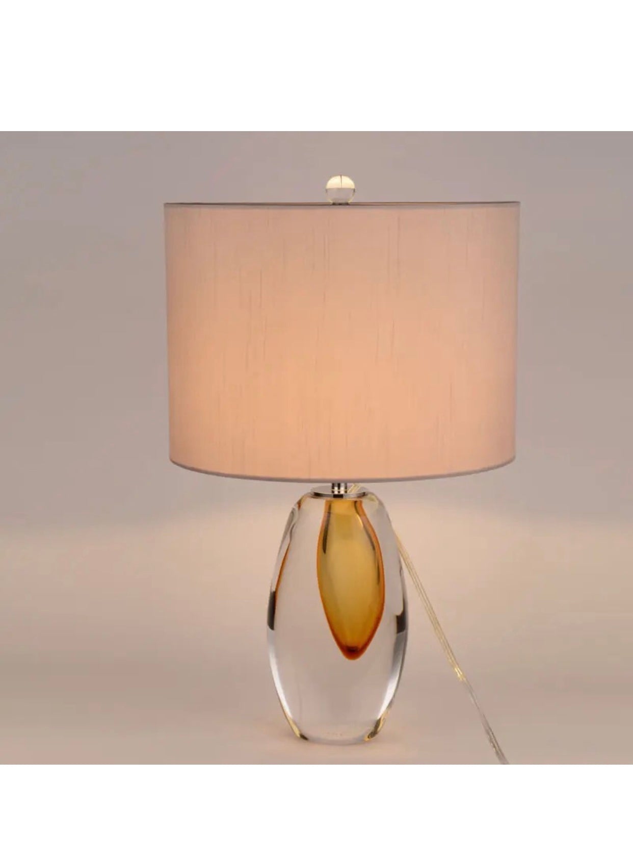 AMBER GLAZE TABLE LAMP