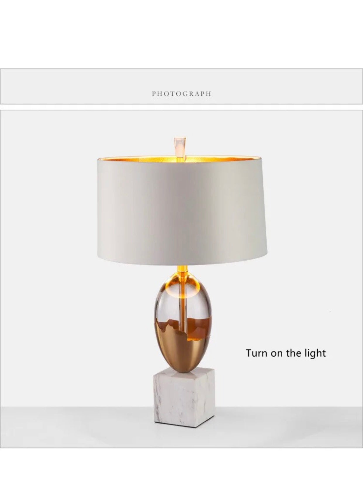 crystal egg-shaped creative lamp