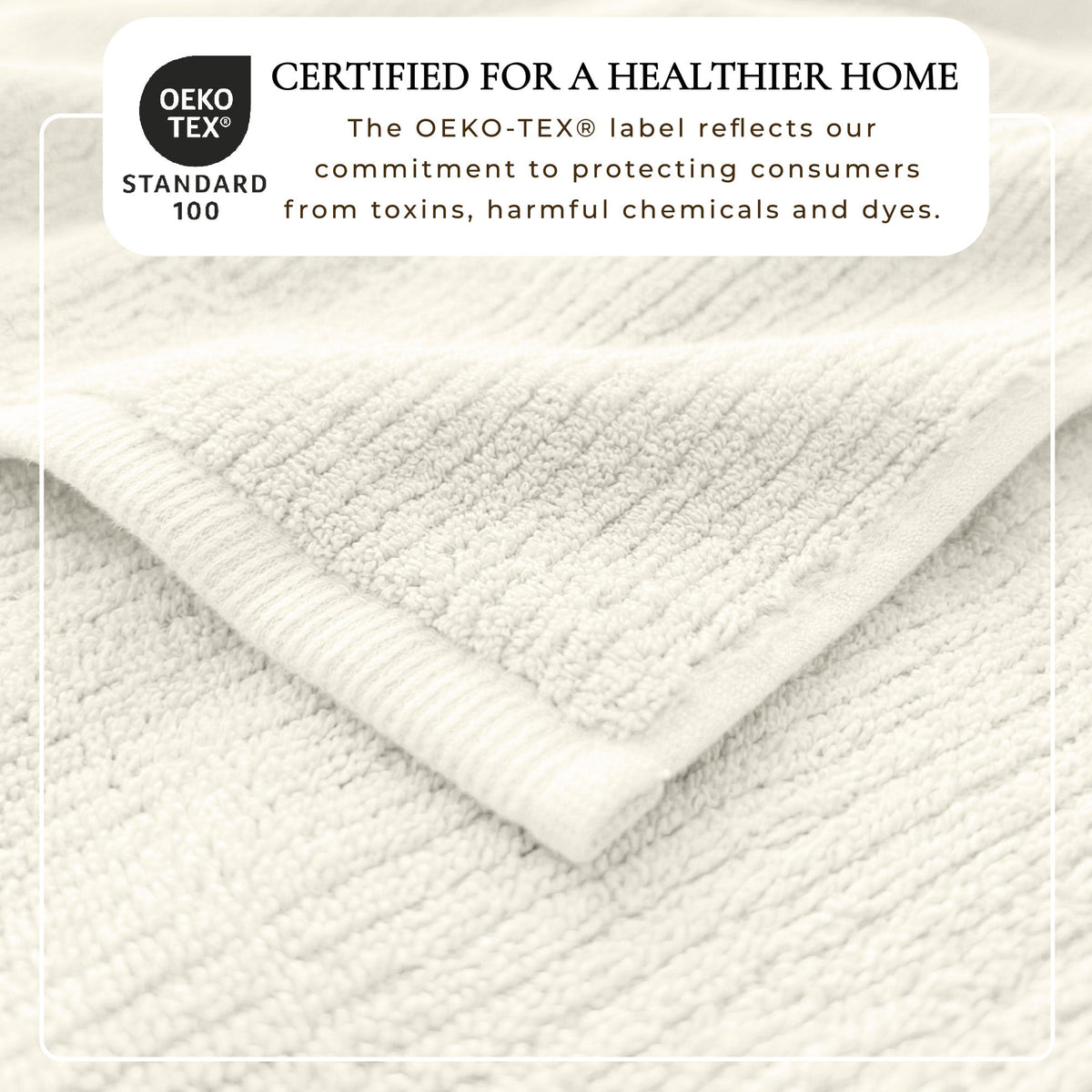 Turkish Cotton Ribbed 6-Piece Bath Towel Set - Georgiana Collection