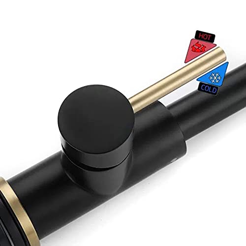 A|M Aquae Touch Kitchen Faucet Pull Down Sprayer, Swivel  Deck Mount