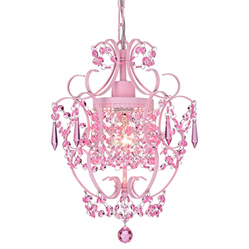 Antique House Black Chandelier Small Crystal Chandelier Lighting Modern Mini Hanging Light Fixtures with 1 Light