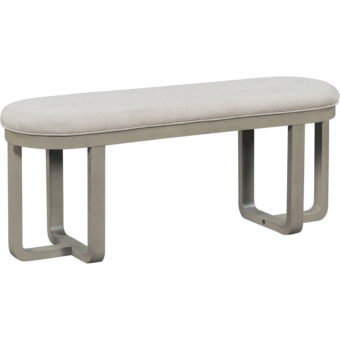 6-Piece Retro-Style Dining Set Includes Dining Table, 4 Upholstered Chairs & Bench with Foam-covered Seat Backs & Cushions for Dining Room (Light Khaki+Beige)
