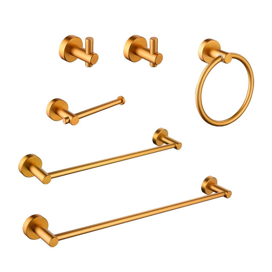 6 Piece Bathroom Towel Rack Set Wall Mount