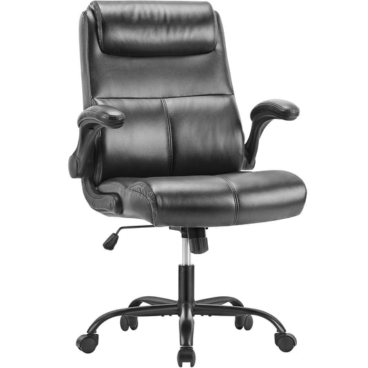 Ergonomic Executive Home Office Chair Adjustable Height PU Leather Desk Chair