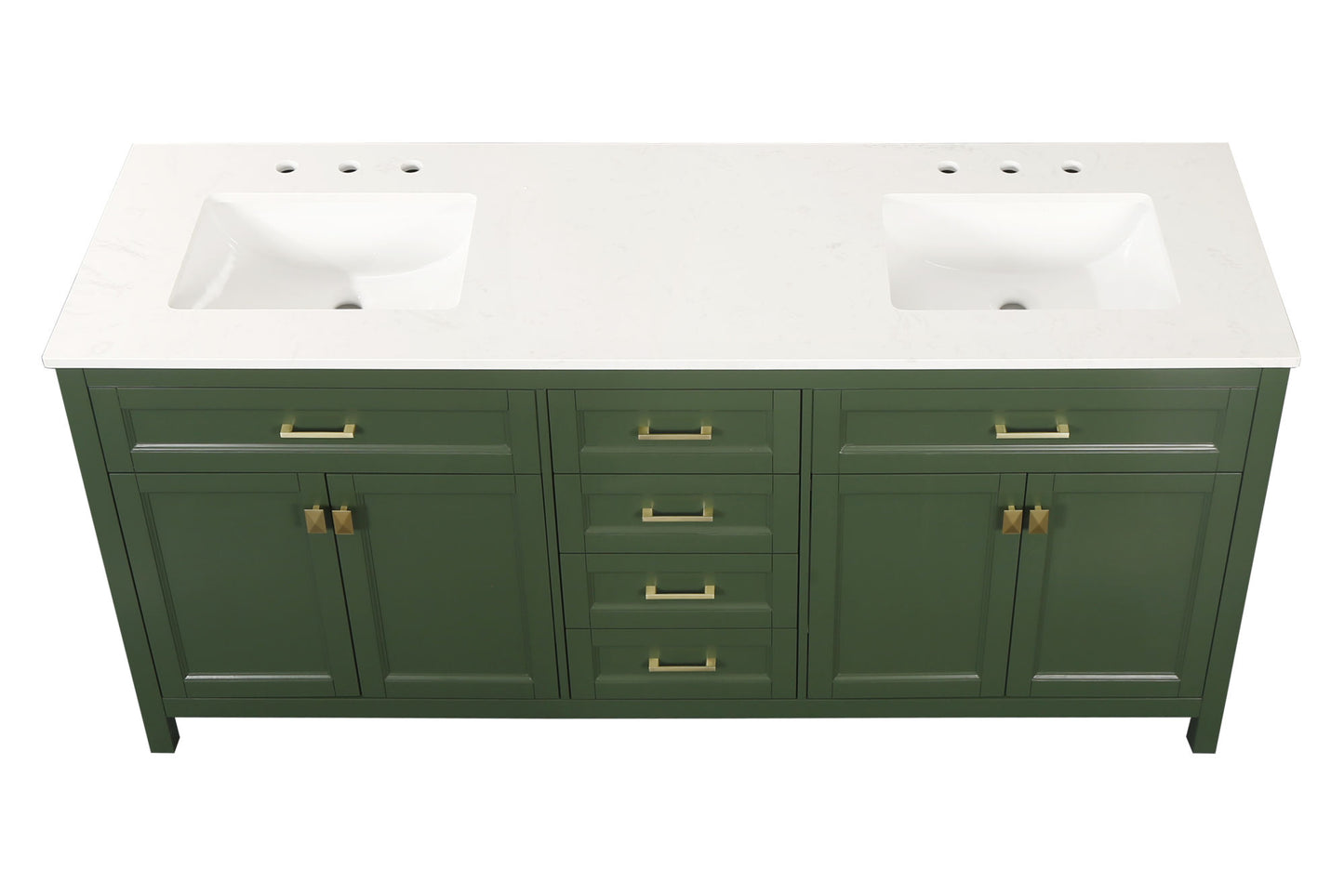 Vanity Sink Combo featuring a Marble Countertop, Bathroom Sink Cabinet, and Home Decor Bathroom Vanities - Fully Assembled White 72-inch Vanity with Sink 23V03-72VG