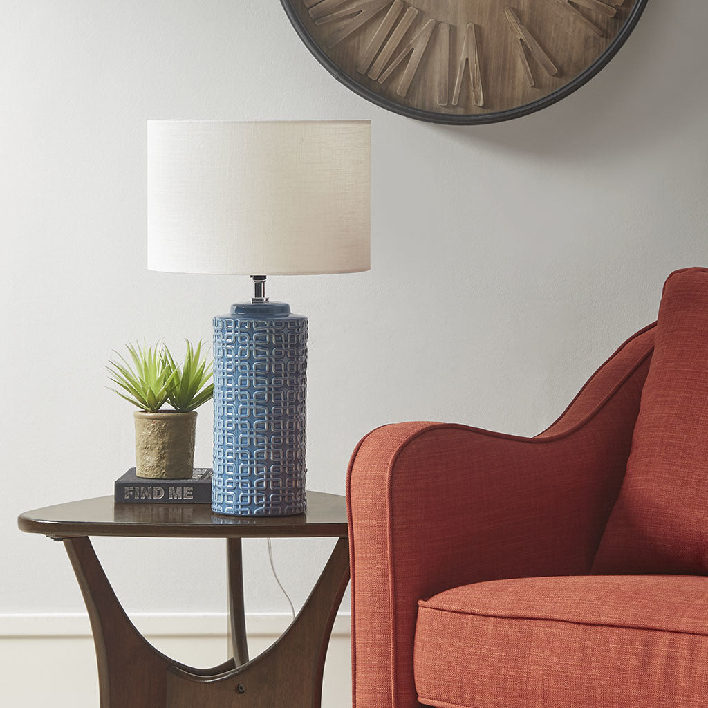 Geometric Ceramic Table Lamp