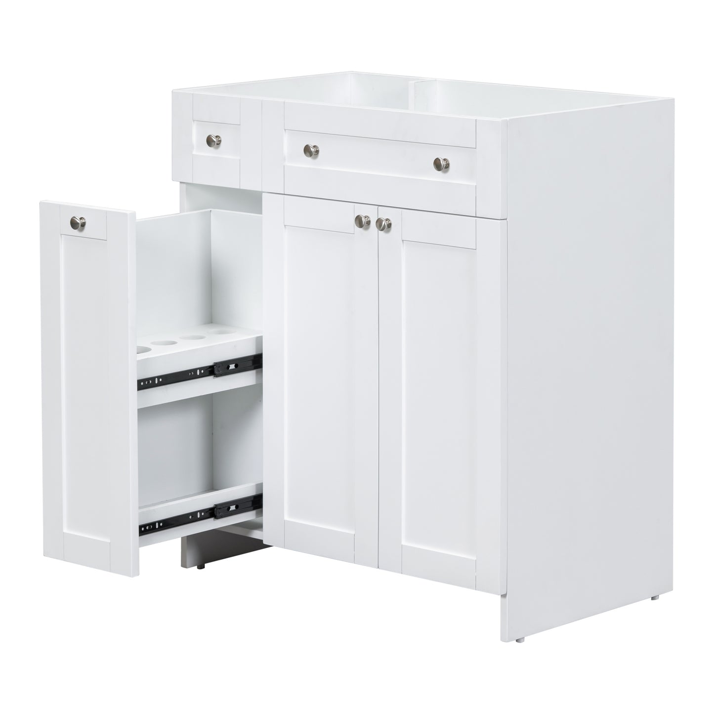 [Cabinet Only] 30" Bathroom Vanity-White