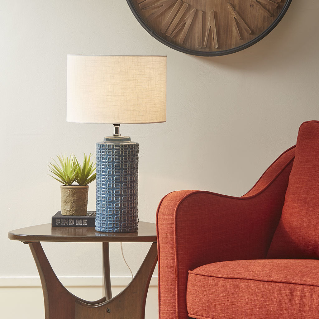 Geometric Ceramic Table Lamp