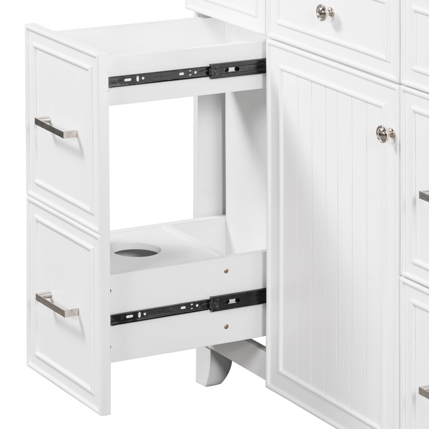 36" Bathroom Vanity Cabinet with Sink Top Combo Set,White,Single Sink,Shaker Cabinet with Soft Closing Door and Drawer