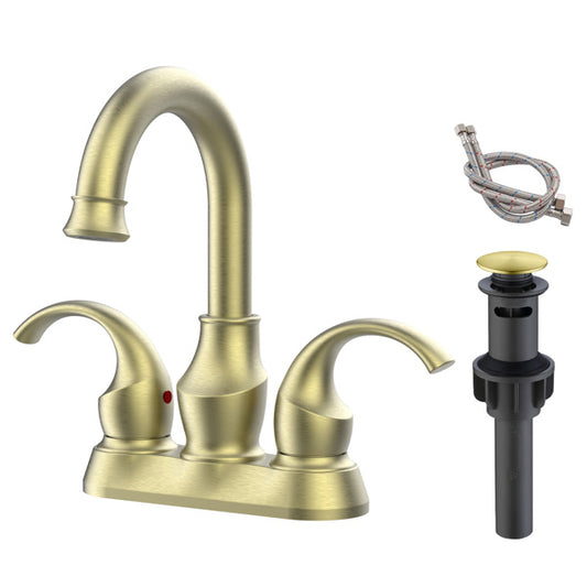 AvaMalis A|M Aquae Bathroom Faucet 2-Handle Brushed Champaign Gold