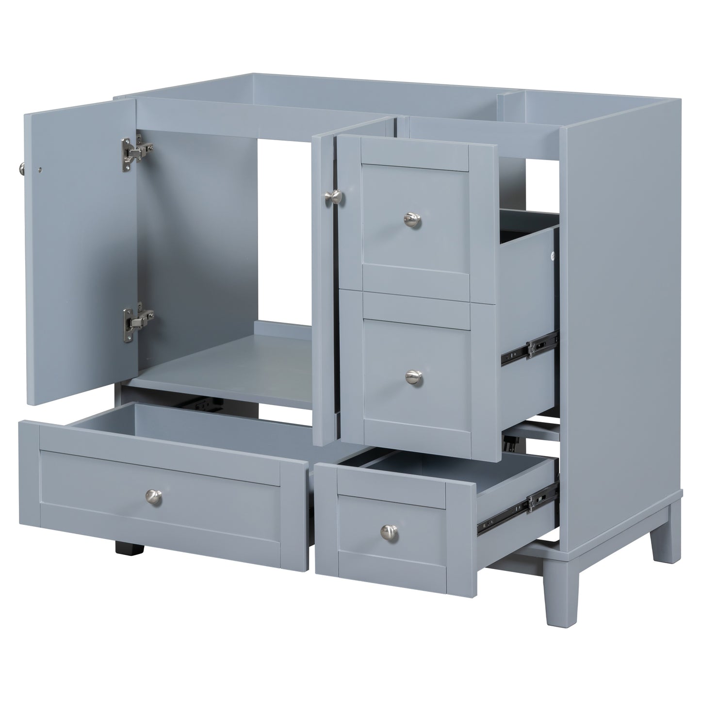 [Cabinet Only] 36" Bathroom Vanity-Grey Blue