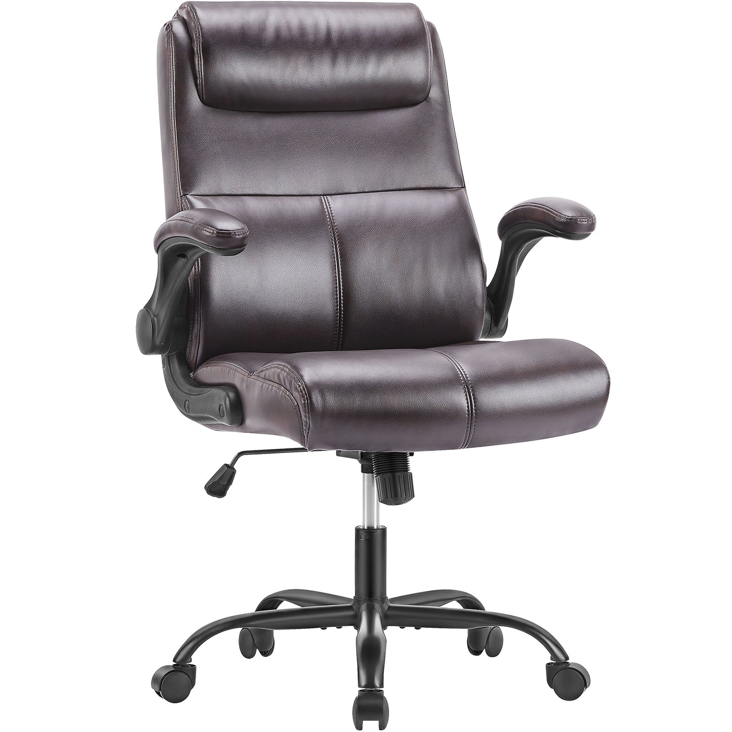 y Ergonomic Executive Home Office Chair Adjustable Height PU Leather Desk Chair