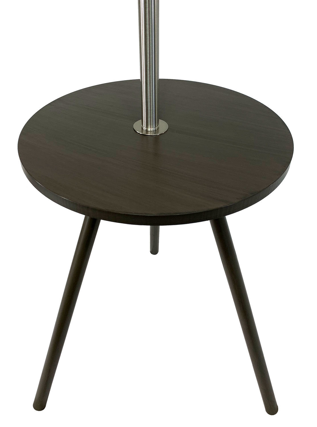 57" Round Sofa Side Table w/ Lamp and Power Station (1.56/9.9)