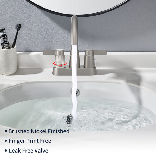 AvaMalis A|M Aquae  Brushed Nickel 2-Handle Bathroom Faucet